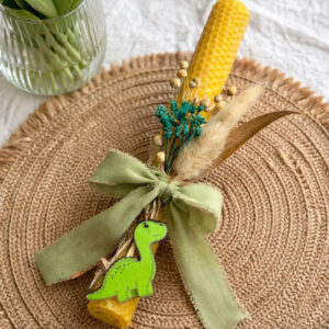 ΧΕΙΡΟΠΟΙΗΤΗ ΠΑΣΧΑΛΙΝΗ ΛΑΜΠΑΔΑ ΑΠΟ ΦΥΣΙΚΟ ΚΕΡΙ ΜΕΛΙΣΣΑΣ