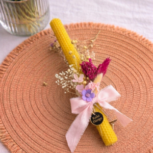 ΧΕΙΡΟΠΟΙΗΤΗ ΠΑΣΧΑΛΙΝΗ ΛΑΜΠΑΔΑ ΑΠΟ ΦΥΣΙΚΟ ΚΕΡΙ ΜΕΛΙΣΣΑΣ