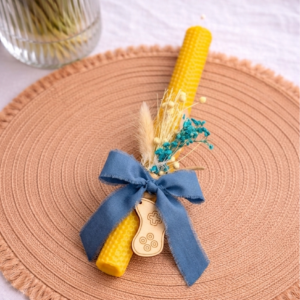 ΧΕΙΡΟΠΟΙΗΤΗ ΠΑΣΧΑΛΙΝΗ ΛΑΜΠΑΔΑ ΑΠΟ ΦΥΣΙΚΟ ΚΕΡΙ ΜΕΛΙΣΣΑΣ